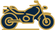 Logo of a motorbike.