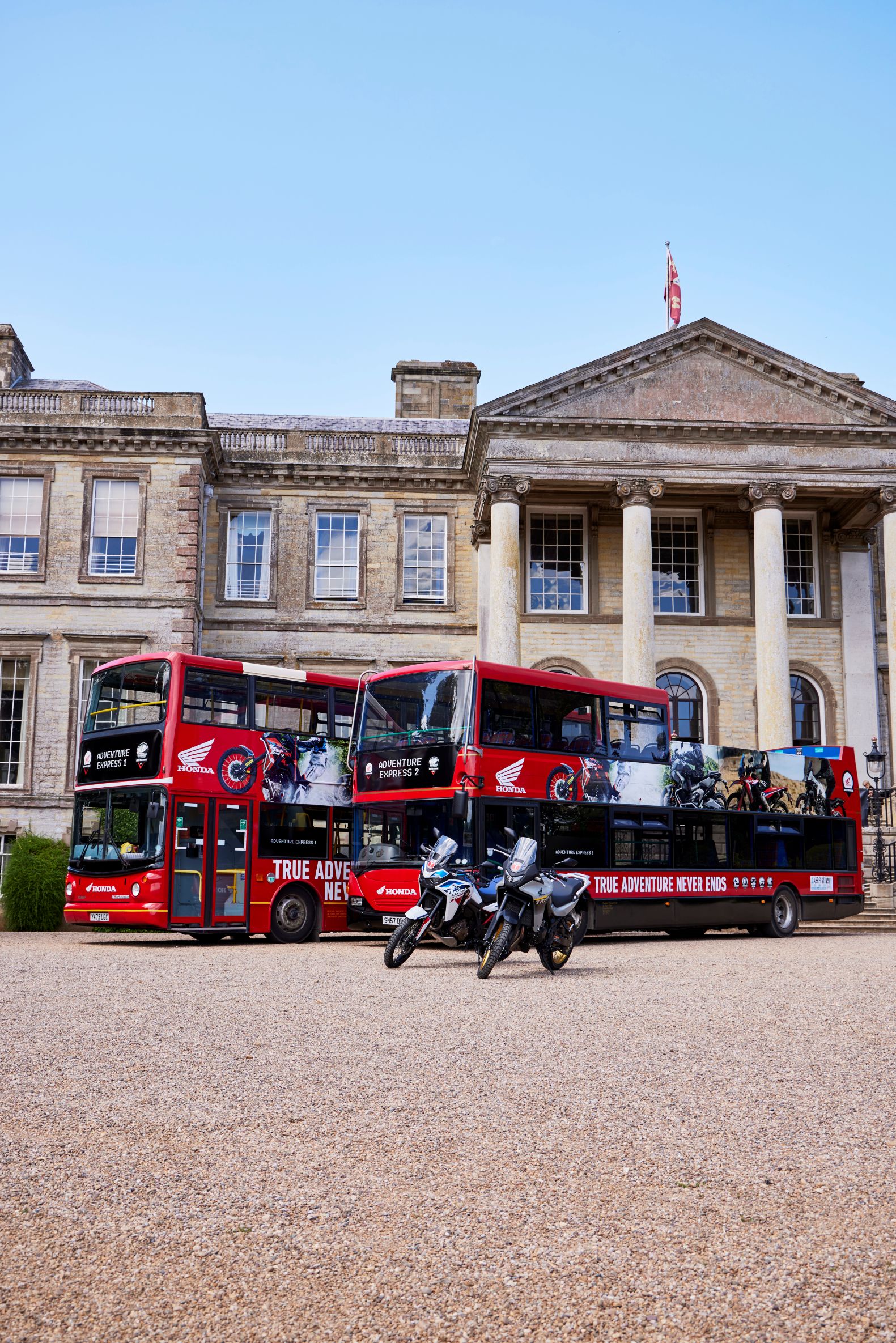Buses and bikes.
